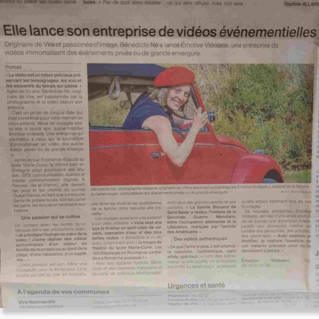 Emotive Videaste en Normandie evenement famillial et professionnel